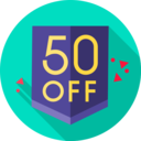 discount,commerce and shopping,sticker,percentage,sales,promotion,off,50 percent ok 
